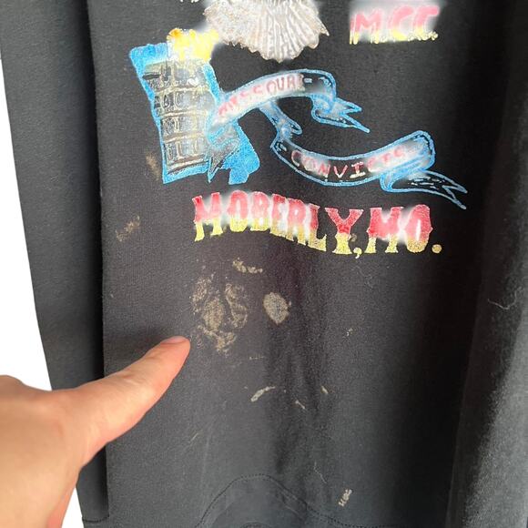 Vintage Biker Single Stitch Shirt Size XL 23x30 preowned - Picture 4 of 5